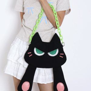 Cute Cat Face Covering Crossbody Bag for Girls - Niche Design, Perfect Birthday Gift for Spring and Summer Fashion