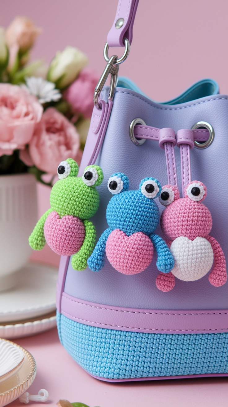 Cute Crochet Bag Charms to Craft Yourself outfit idea