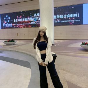 Dark Blue Low-Waist Cargo Pants for Women - Loose Fit, Slimming Casual Floor-Length Style, Perfect for Y2K and Everyday Wear