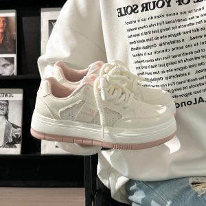 Denim Blue Board Shoes for Women - Trendy Thick-Soled Sneakers, Breathable Spring/Summer Sports Footwear