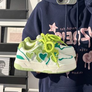 Denim Blue Board Shoes for Women - Trendy Thick-Soled Sneakers, Breathable Spring/Summer Sports Footwear