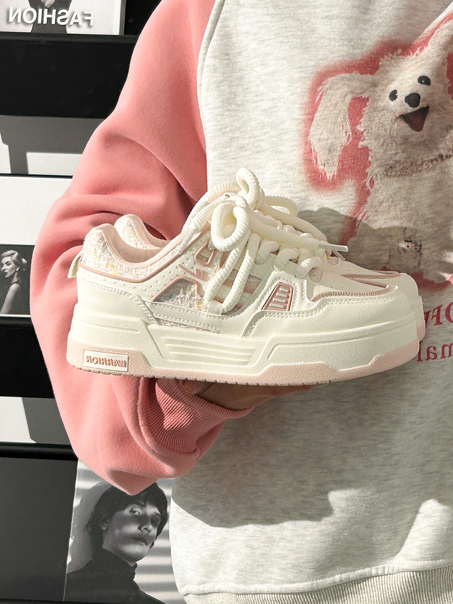 Denim Blue Board Shoes for Women - Trendy Thick-Soled Sneakers, Breathable Spring/Summer Sports Footwear Denim Blue Board Shoes for Women - Trendy Thick-Soled Sneakers, Breathable Spring/Summer Sports Footwear