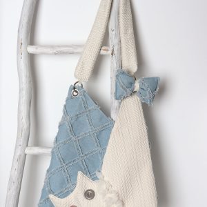 Denim Plaid Cat Shoulder Crossbody Bag - Original Design, Cute and Stylish, Ideal for Casual and Y2K Fashion Enthusiasts