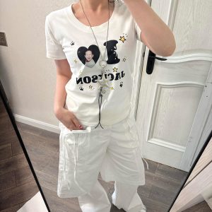 Detachable Two-Way Wear White Wide-Leg Pants for Women - Casual Loose Fit Spring Style, Versatile Straight Long Trousers