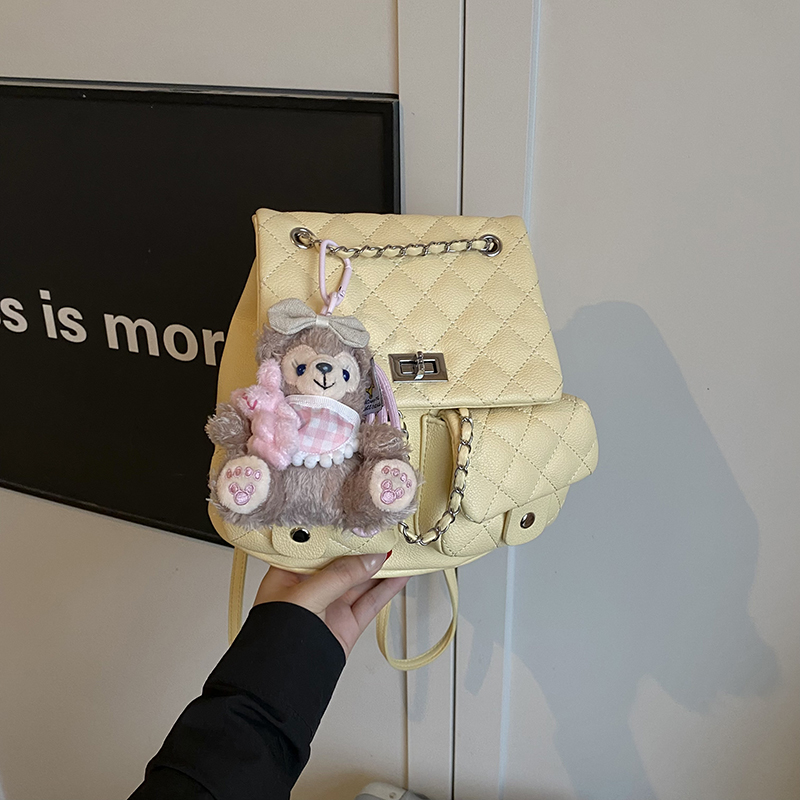 Diamond-Pattern Chain Mini Backpack for Women - Trendy 2025 Chanel-Style Versatile High-End Small Bag Diamond-Pattern Chain Mini Backpack for Women - Trendy 2025 Chanel-Style Versatile High-End Small Bag