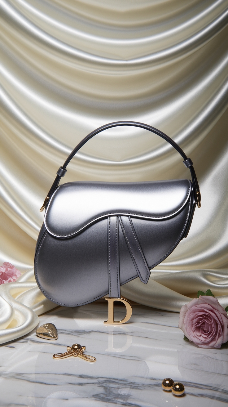 Elevate Your Look with a Dior Metallic Bag outfit idea