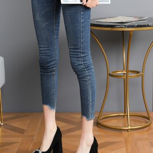 Elegant Black Suede High Heels with Square Buckle and Rhinestone, Versatile Square-Toe Slip-On Party Shoes for Women