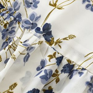 Elegant Floral Spaghetti Strap Long White Dress - French Style Summer Vacation 2025 Women's Fashion