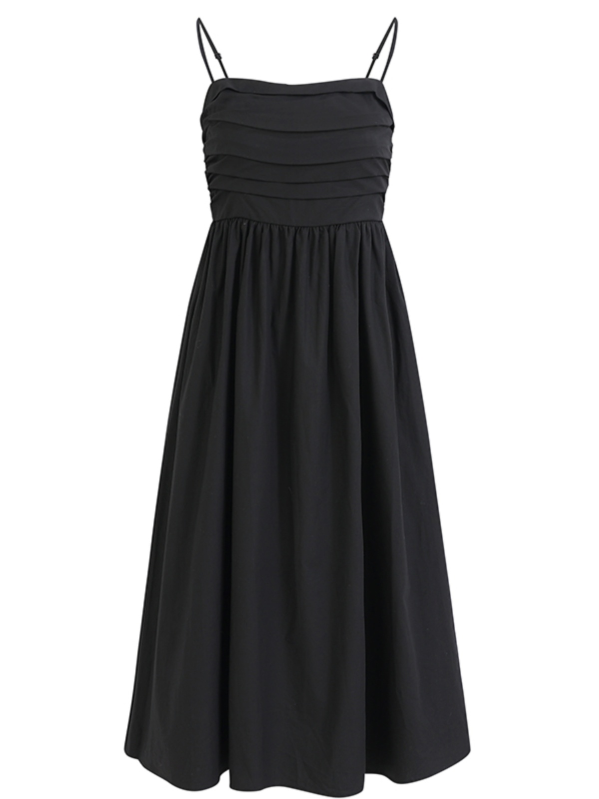 Elegant Goddess Long Black Dress - French Style Vacation Sling Dress for Summer 2025 Women's Fashion Elegant Goddess Long Black Dress - French Style Vacation Sling Dress for Summer 2025 Women's Fashion