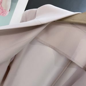 Elegant Nude Pink Blazer Jacket for Women - Thin Summer Style with Three-Quarter Sleeves, Trendy Fashion 2025