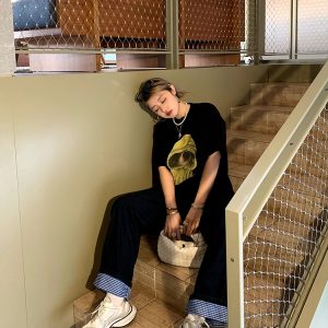 Elegant Round Neck Short Sleeve Dog Print T-Shirt for Women - Versatile Spring/Summer Fashion Top, Perfect for Casual 90s Y2K Style