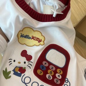 Embroidered Color-Block Short-Sleeve T-Shirt for Women - Stylish Summer 2025 Pure Cotton Casual Top