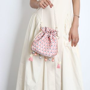 Ethnic Style Bucket Bag - Versatile Crossbody for Travel, Yunnan & Tibet Inspired, Cute Vacation Accessory