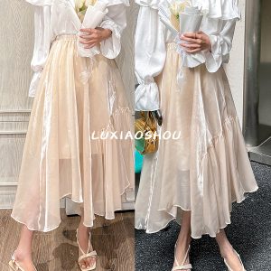 Fairy Square Head Bowknot Chunky Heeled Sandals with One Strap - French Style White Heels for Chic Summer Outfits