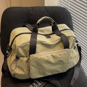 Fashionable Foldable Short Trip Bag for Women - Large Capacity Business Tote with Dry Wet Separation for Travel and Fitness