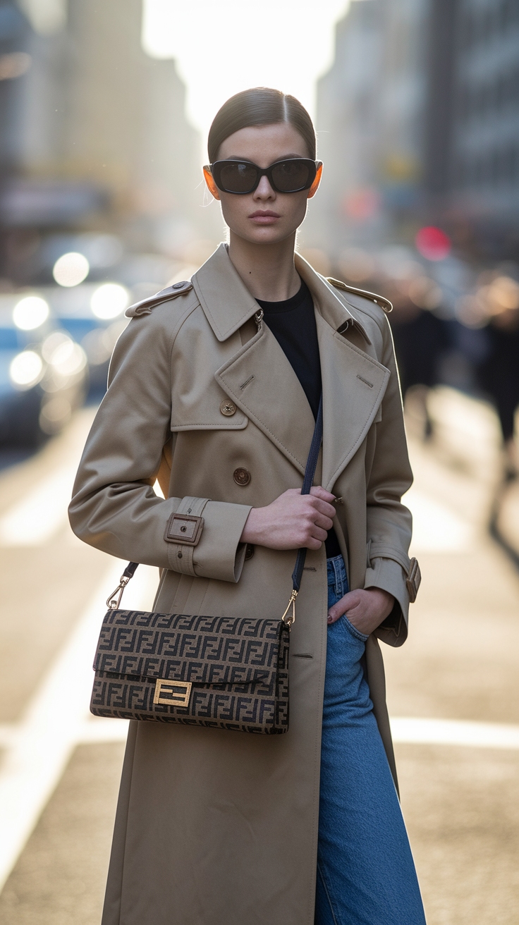 The Iconic Fendi Zucca Baguette: A Fashion Statement outfit idea