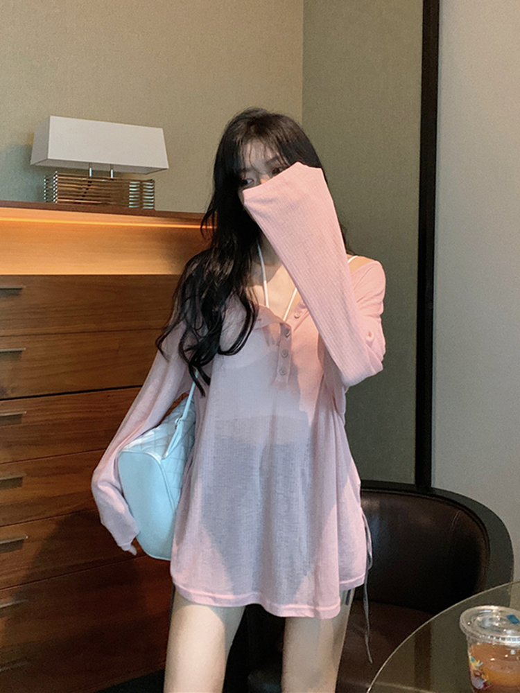 Flattering Plus Size Long Sleeve T-Shirt for Women, Lightweight Loose-Fitting Sun Protection Top, Ideal for Curvy Figures Flattering Plus Size Long Sleeve T-Shirt for Women, Lightweight Loose-Fitting Sun Protection Top, Ideal for Curvy Figures