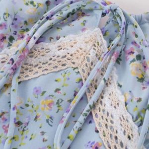 Floral Spaghetti Strap Dress for Women - Summer Beach Vacation Long Skirt, Sexy V2025 Style, 90s Inspired Fashion