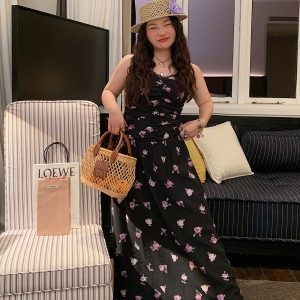 Floral Spaghetti Strap Plus Size Dress for Women – Summer 2025 Slimming Design, Flattering for Curvy Figures, Trendy and Stylish