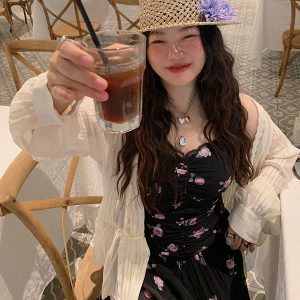 Floral Spaghetti Strap Plus Size Dress for Women – Summer 2025 Slimming Design, Flattering for Curvy Figures, Trendy and Stylish