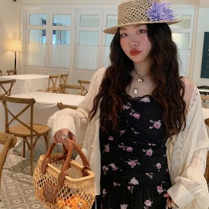 Floral Spaghetti Strap Plus Size Dress for Women – Summer 2025 Slimming Design, Flattering for Curvy Figures, Trendy and Stylish