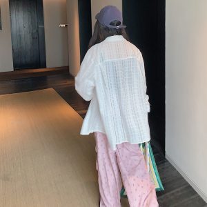 Floral Wide-Leg Pants for Women - 2025 Summer Loose Fit Plus Size Slimming Style - Trendy Y2K Fashion