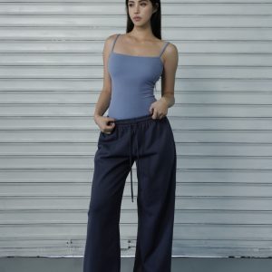 Four-Color Basic Low-Waist Straight-Leg Sweatpants - Versatile Casual Sports Pants for a Slimming Y2K Look