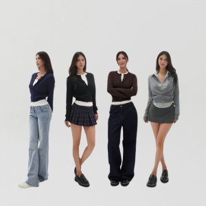 Four-Color Wool Silk Slim-Fit Short Cardigan Sweater - Chic Layering Piece for 90s Inspired Style