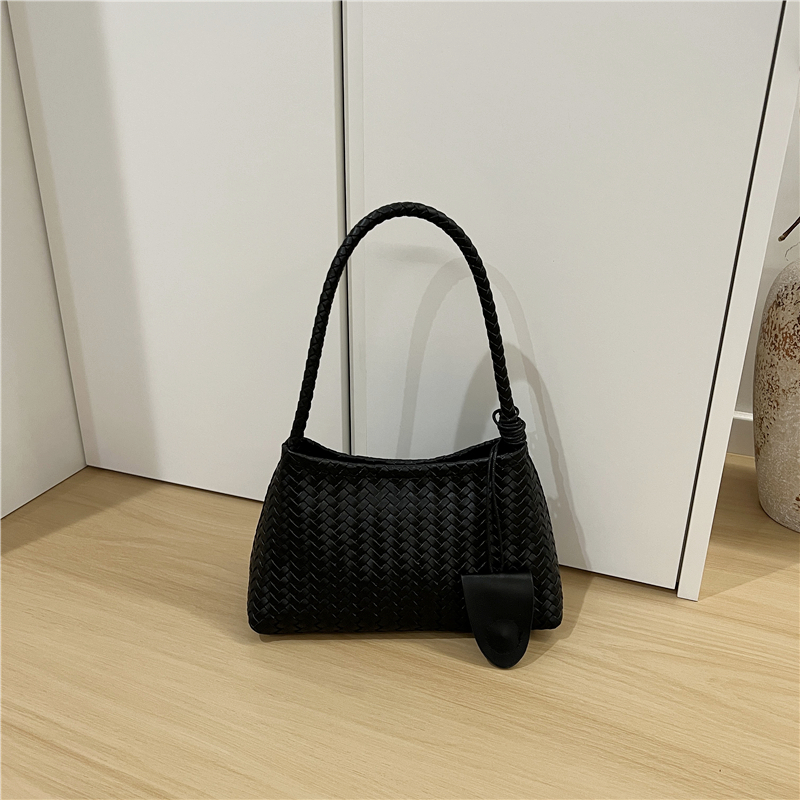 French Niche High-End Woven Handheld Shoulder Baguette Bag - Small Dirty Cabinet 2025 Fashion Underarm Bag
