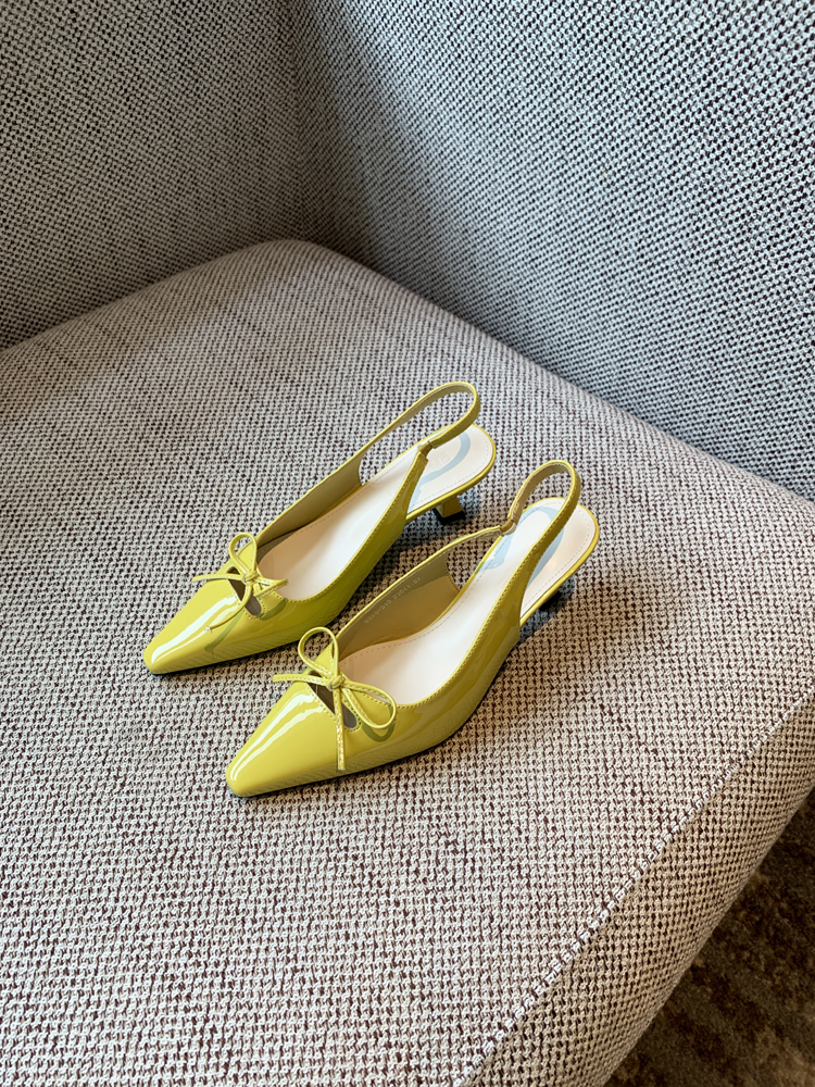 French Pointed Toe Bow Tie Open-Back Sandals for Women - Summer 2025 Thin High Heels, Chic and Elegant Footwear French Pointed Toe Bow Tie Open-Back Sandals for Women - Summer 2025 Thin High Heels, Chic and Elegant Footwear