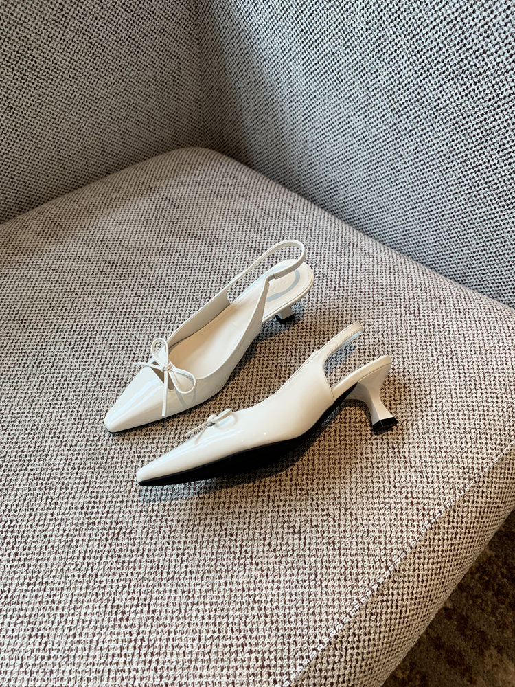 French Pointed Toe Bow Tie Open-Back Sandals for Women - Summer 2025 Thin High Heels, Chic and Elegant Footwear French Pointed Toe Bow Tie Open-Back Sandals for Women - Summer 2025 Thin High Heels, Chic and Elegant Footwear
