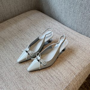 French Pointed Toe Bow Tie Open-Back Sandals for Women - Summer 2025 Thin High Heels, Chic and Elegant Footwear