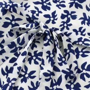 French-Style Blue Vacation Short Dress for Women - 2025 Summer Collection, Petite Fit, Effortless Elegance