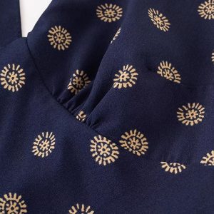 French-Style Floral Halter Backless Dress for Women - Retro 2025 Summer Vacation Fashion