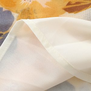 French-Style Floral Women's Dress - High-End Yellow Summer Dress for 2025 Vacation - Trendy and Elegant Fashion