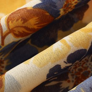 French-Style Floral Women's Dress - High-End Yellow Summer Dress for 2025 Vacation - Trendy and Elegant Fashion