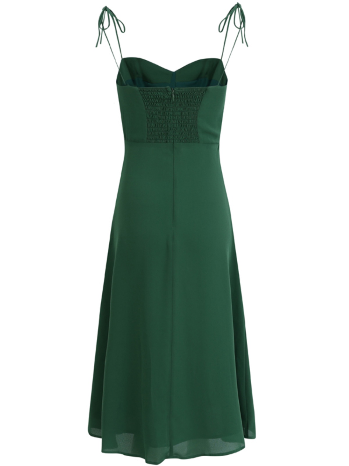 French Style Green Summer Dress 2025 with Side Slit and Spaghetti Straps - Women's Vacation Maxi Dress French Style Green Summer Dress 2025 with Side Slit and Spaghetti Straps - Women's Vacation Maxi Dress