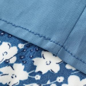 French-Style Long Blue Dress for Women - 2025 Summer Vacation Fashion, Elegant and Chic Look, Inspired by Zhong Chuxi