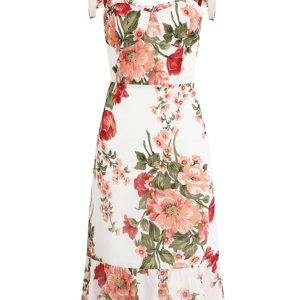 French-Style Long White Dress for Women - 2025 Summer Vacation Look, Yu Shuxin Inspired, Chic & Elegant Fashion Essential