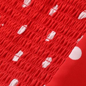 French-Style Red Polka Dot Camisole Top for Women - 2025 Vacation Layering Essential