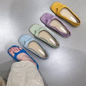 French Style Sheepskin Height-Increasing Thong Sandals for Women - Versatile Slip-On Roman Flip-Flops for Outdoor Wear