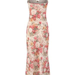 French Style Sleeveless Printed Long Dress for Summer 2025 - High-End Vacation Fashion for Women