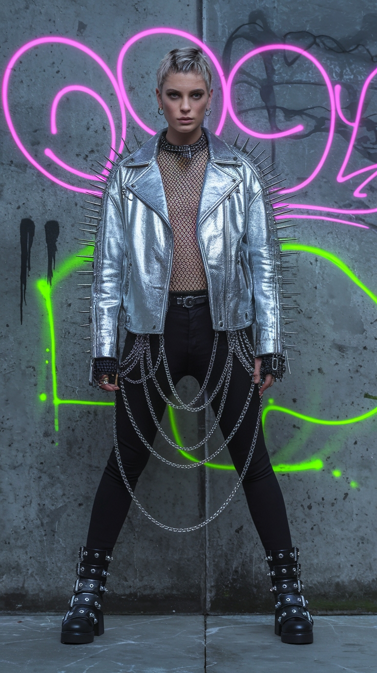Embracing Futuristic Punk Fashion in Your Wardrobe outfit idea