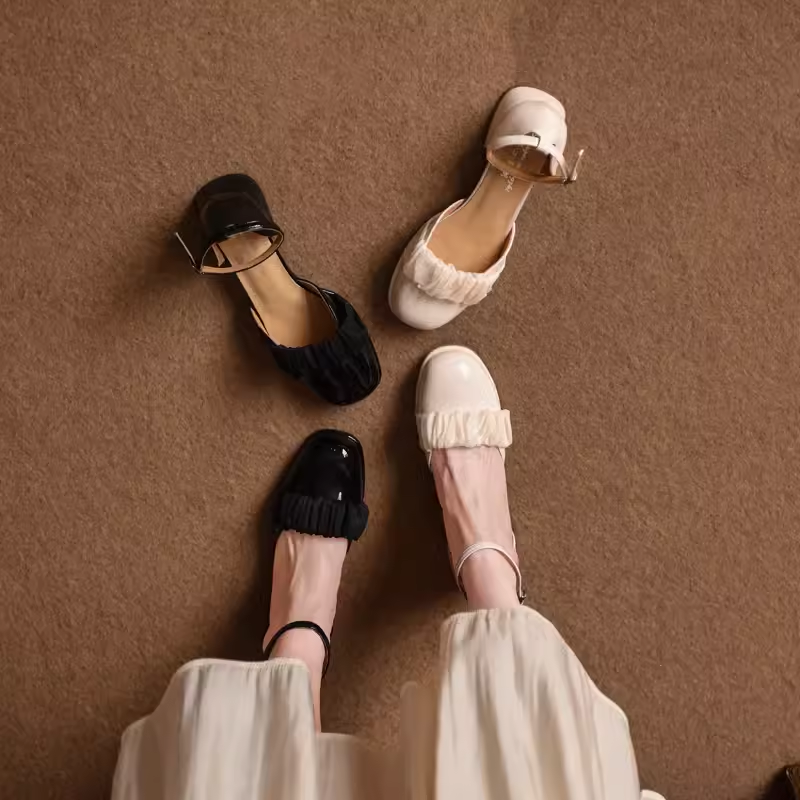 Genuine Leather Women's Flats, Sandals, Martin Boots & Mary Jane Shoes - Stylish Clearance Sale on Fashion Footwear