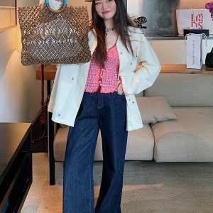 Gold Hollow Out Strap Tank Top for Women - Plus Size Summer Outfit, Big Support, Trendy Hot Girl Style 2025