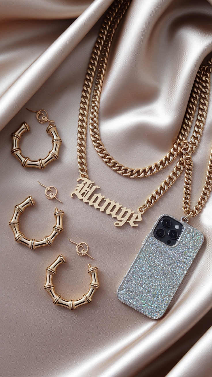 Gold Jewelry Aesthetic Y2K: The Best Pieces to Own outfit idea