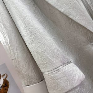 Gray Acetate Thin Blazer for Women - 2025 Summer Fashion, High-End Casual Commuting Versatile Suit