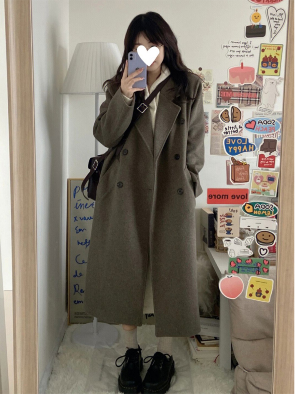 Gray Coffee Cashmere Long Coat for Women - 2024 Winter Korean Style High-End Thick Down Jacket Outerwear Gray Coffee Cashmere Long Coat for Women - 2024 Winter Korean Style High-End Thick Down Jacket Outerwear