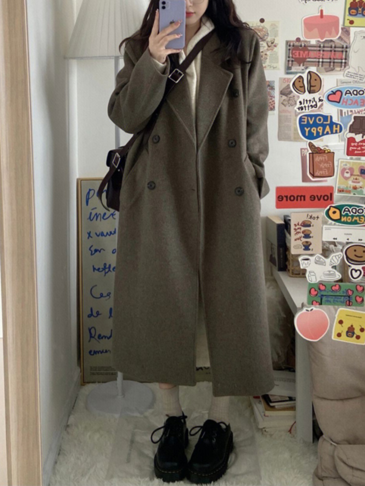 Gray Coffee Cashmere Long Coat for Women - 2024 Winter Korean Style High-End Thick Down Jacket Outerwear Gray Coffee Cashmere Long Coat for Women - 2024 Winter Korean Style High-End Thick Down Jacket Outerwear