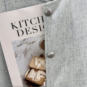 Gray-Green Textured Suit Jacket for Women - French Style, Trendy Korean Spring Autumn Fashion 2025